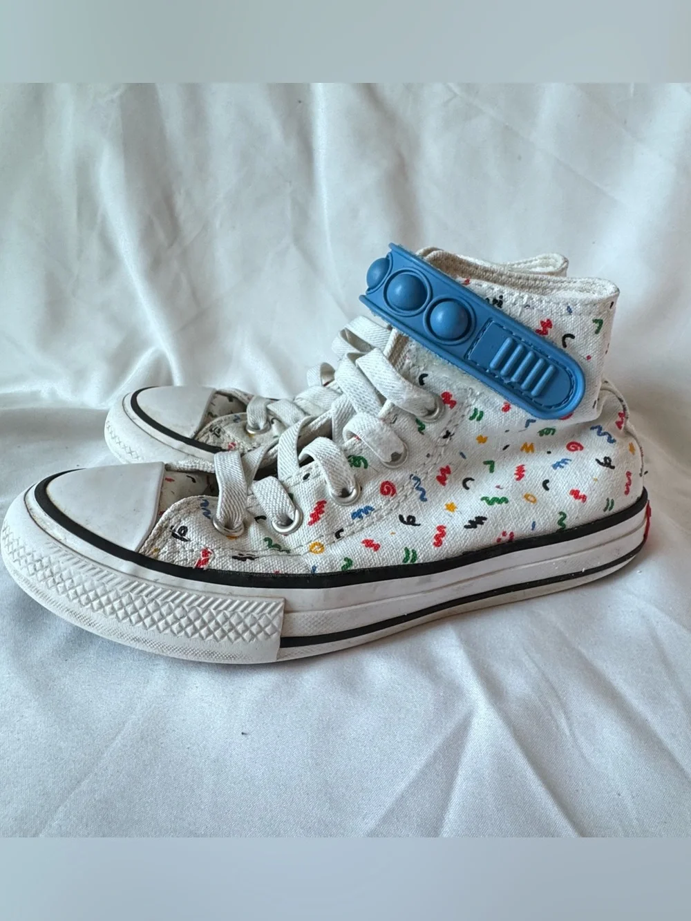 Converse Chuck Taylor All Star Easy On Doodles High-Top Big Kids Sneakers Sz 13